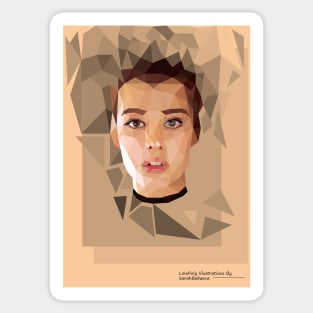 Low Poly Portrait Sticker